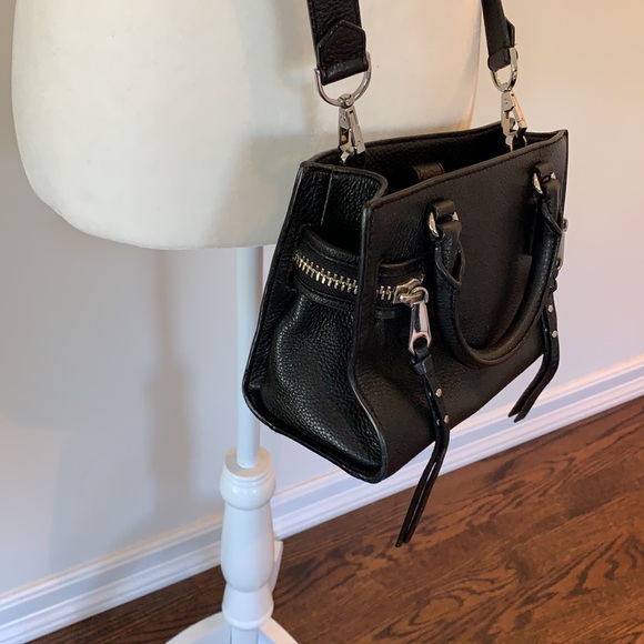 Rebecca Minkoff black leather mini moto tote - Picture 3 of 8